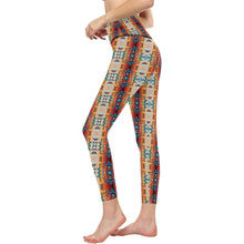 Load image into Gallery viewer, Dark Sandway All Over Print High-Waisted Leggings (Model L36) High-Waisted Leggings (L36) e-joyer 
