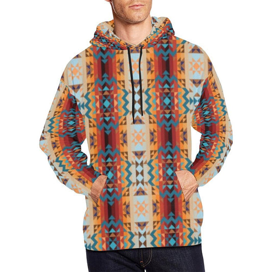 Dark Sandway All Over Print Hoodie for Men (USA Size) (Model H13) All Over Print Hoodie for Men (H13) e-joyer 