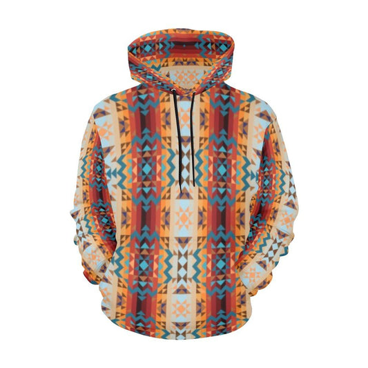 Dark Sandway All Over Print Hoodie for Women (USA Size) (Model H13) All Over Print Hoodie for Women (H13) e-joyer 