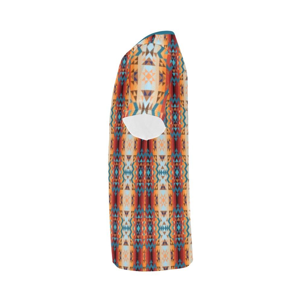 Dark Sandway All Over Print T-Shirt for Men (USA Size) (Model T40) All Over Print T-Shirt for Men (T40) e-joyer 