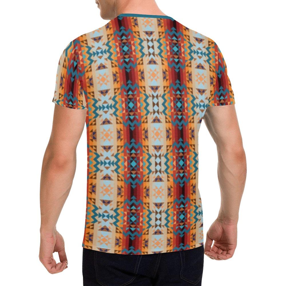 Dark Sandway All Over Print T-Shirt for Men (USA Size) (Model T40) All Over Print T-Shirt for Men (T40) e-joyer 