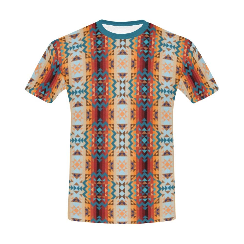 Dark Sandway All Over Print T-Shirt for Men (USA Size) (Model T40) All Over Print T-Shirt for Men (T40) e-joyer 