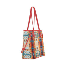 Load image into Gallery viewer, Dark Sandway Clover Canvas Tote Bag (Model 1661) Clover Canvas Tote Bag (1661) e-joyer 
