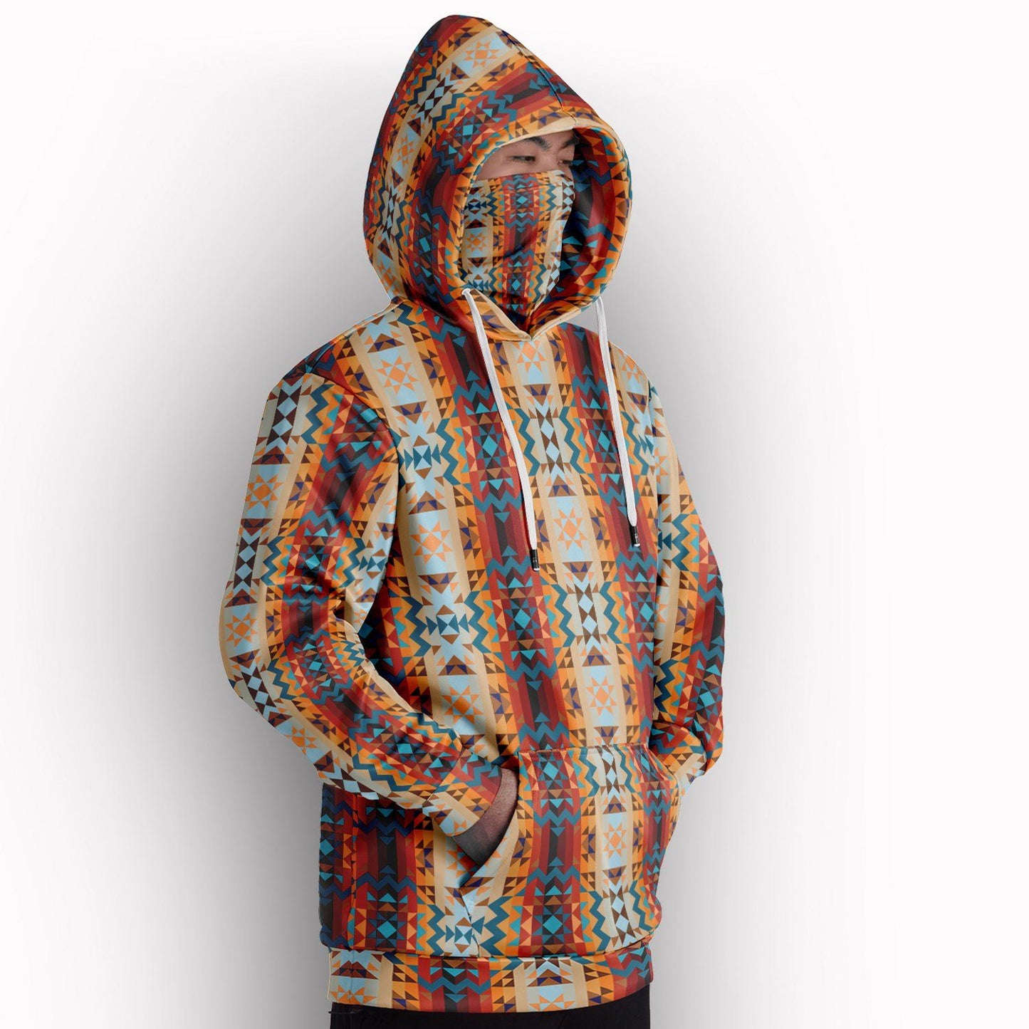 Dark Sandway Hoodie with Face Cover 49 Dzine 
