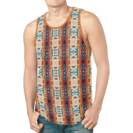 Dark Sandway New All Over Print Tank Top for Men (Model T46) New All Over Print Tank Top for Men (T46) e-joyer 