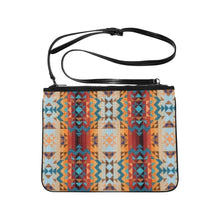 Load image into Gallery viewer, Dark Sandway Slim Clutch Bag (Model 1668) Slim Clutch Bags (1668) e-joyer 
