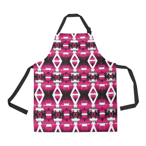 Dark Sunset Winter Camp All Over Print Apron All Over Print Apron e-joyer 