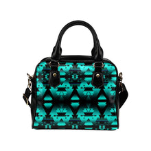 Load image into Gallery viewer, Dark-Teal-Winter-Camp Shoulder Handbag (Model 1634) Shoulder Handbags (1634) e-joyer 
