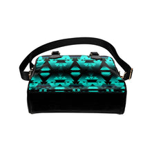 Load image into Gallery viewer, Dark-Teal-Winter-Camp Shoulder Handbag (Model 1634) Shoulder Handbags (1634) e-joyer 
