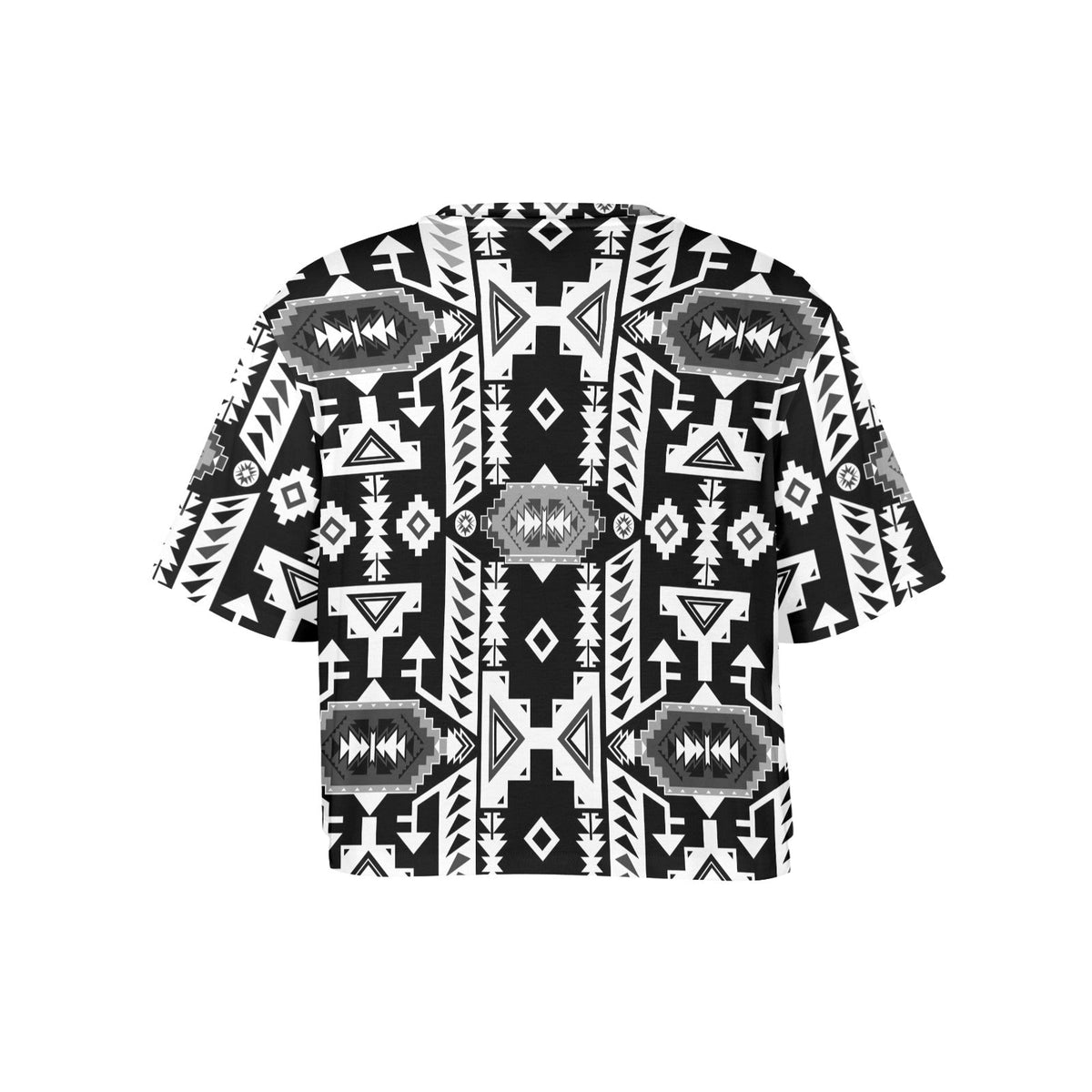 Chiefs Mountain Black and White Crop Top