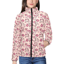 Load image into Gallery viewer, Floral Amour Women&#39;s Stand Collar Padded Jacket
