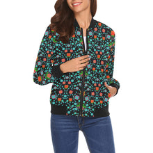 Load image into Gallery viewer, Floral Damask Upgrade Bomber Jacket for Women
