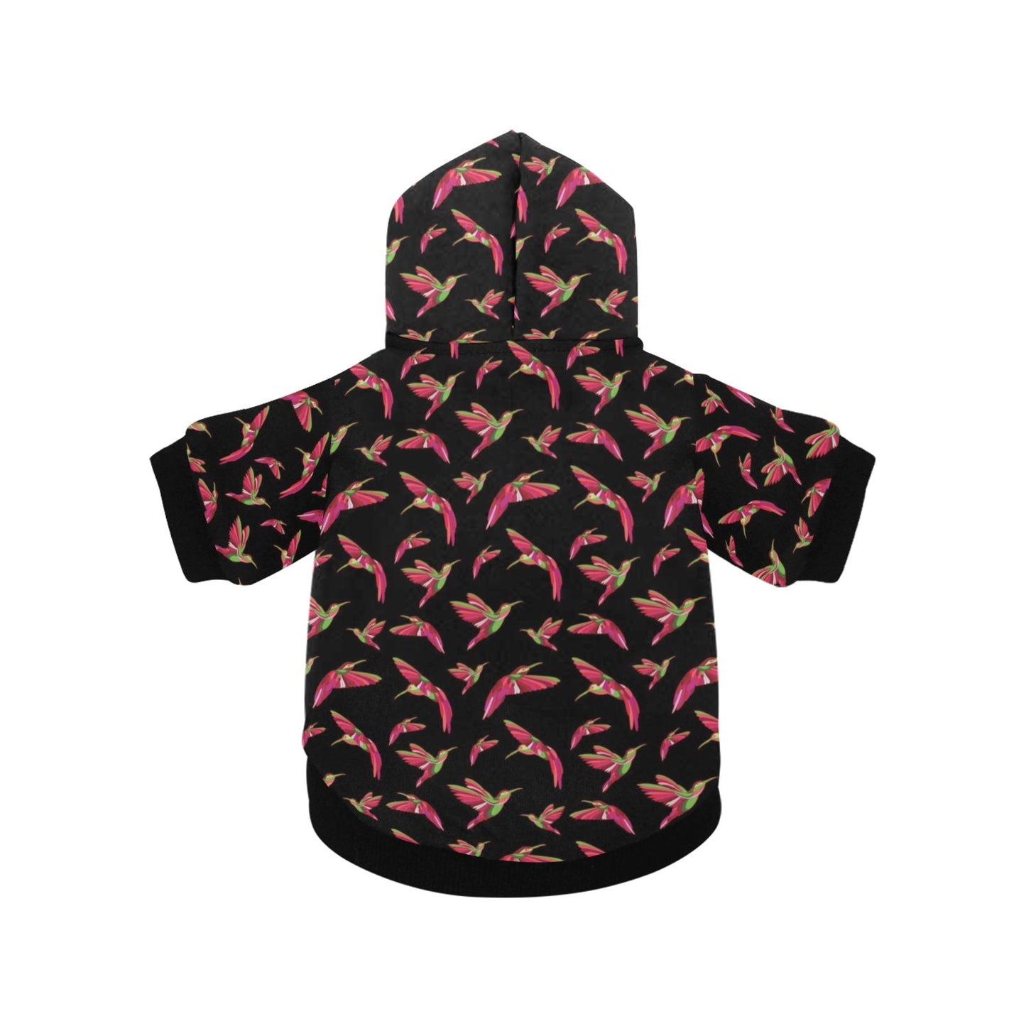 Red Swift Colourful Black Pet Dog Hoodie