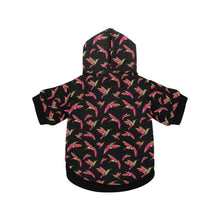 Load image into Gallery viewer, Red Swift Colourful Black Pet Dog Hoodie
