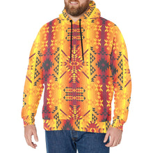 Load image into Gallery viewer, Desert Geo Yellow Red Men&#39;s Long Sleeve Fleece Hoodie
