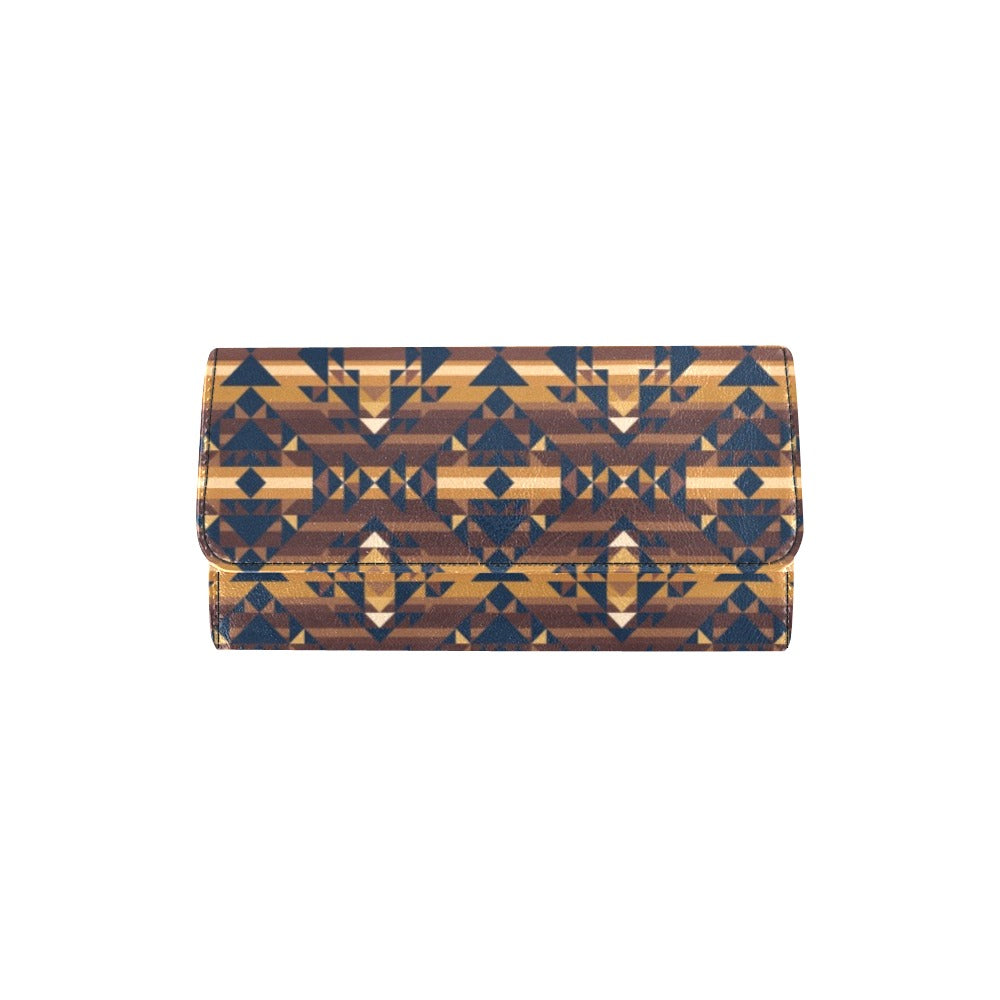 Marron Cloud Women's Trifold Wallet