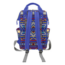 Load image into Gallery viewer, Medicine Blessing Blue Multi-Function Diaper Backpack/Diaper Bag
