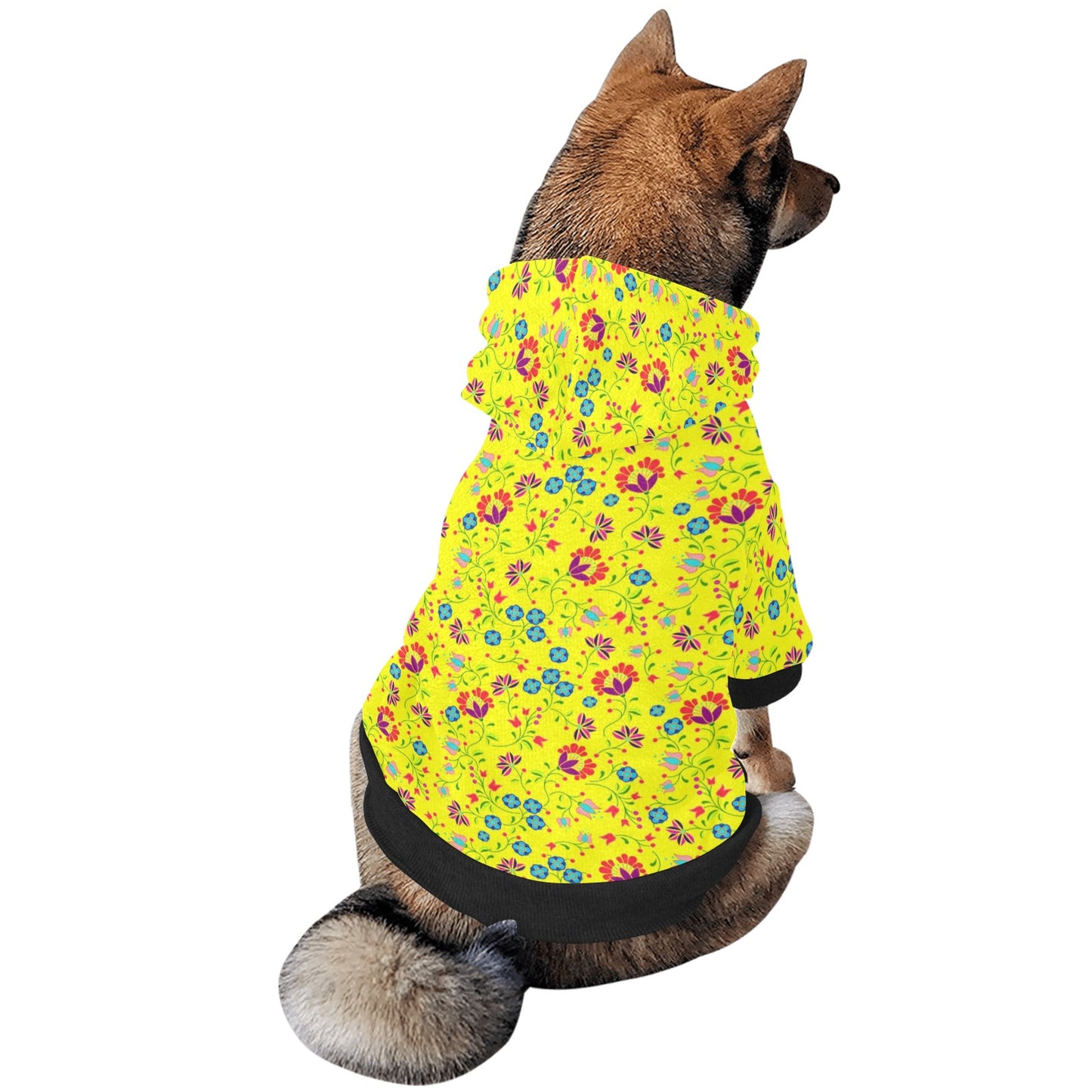 Fleur Indigine Mais Pet Dog Hoodie
