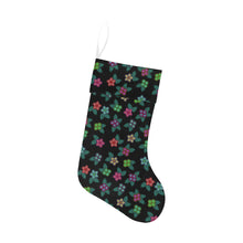 Load image into Gallery viewer, Berry Flowers Black Christmas Stocking
