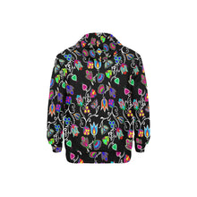 Load image into Gallery viewer, Indigenous Paisley Black Men&#39;s Long Sleeve Fleece Hoodie
