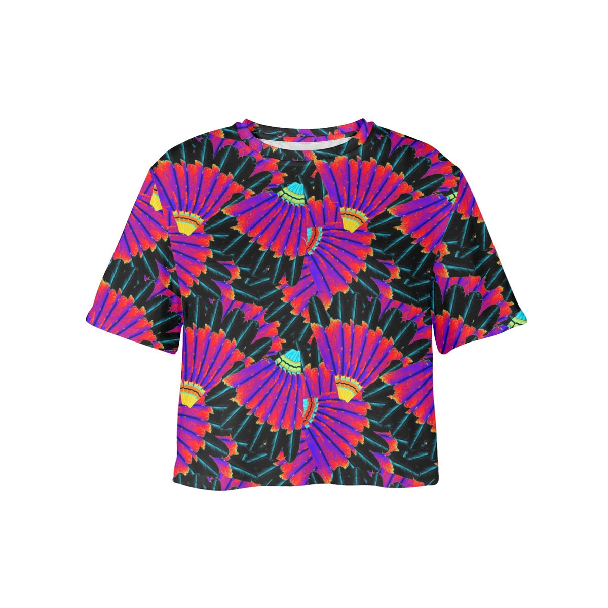Eagle Feather Remix Crop Top