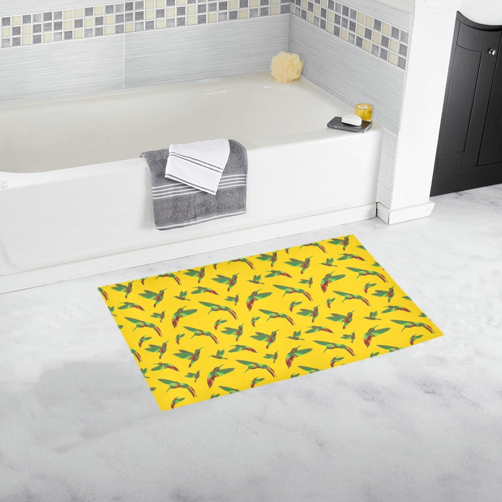 Red Swift Yellow Bath Rug 16''x 28''