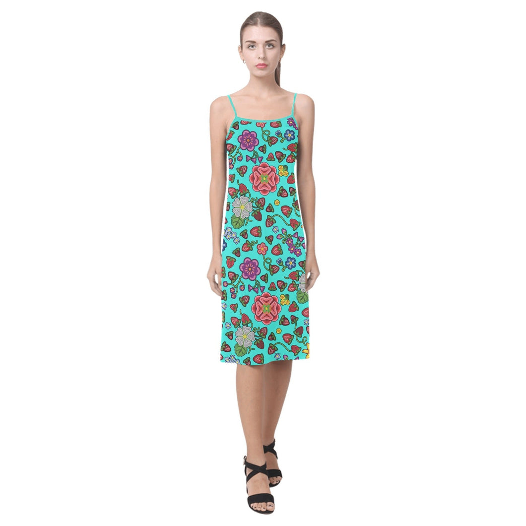 Berry Pop Turquoise Alcestis Slip Dress