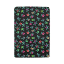 Load image into Gallery viewer, Berry Flowers Black Women&#39;s Trifold Wallet
