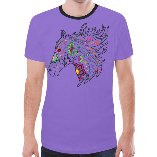 Horse Spirit Guide (Purple) New T-shirt for Men