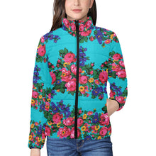 Load image into Gallery viewer, Kokum&#39;s Revenge Sky Women&#39;s Stand Collar Padded Jacket
