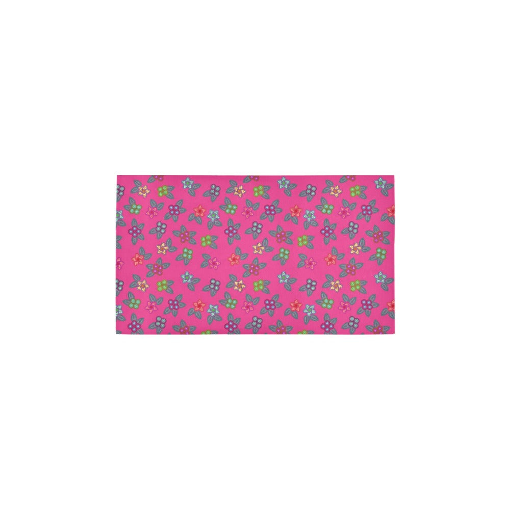 Berry Flowers Bath Rug 16''x 28''