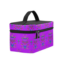 Load image into Gallery viewer, Dakota Damask Purple Cosmetic Bag/Large
