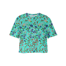 Load image into Gallery viewer, Grandmother Stories Turquoise Crop Top
