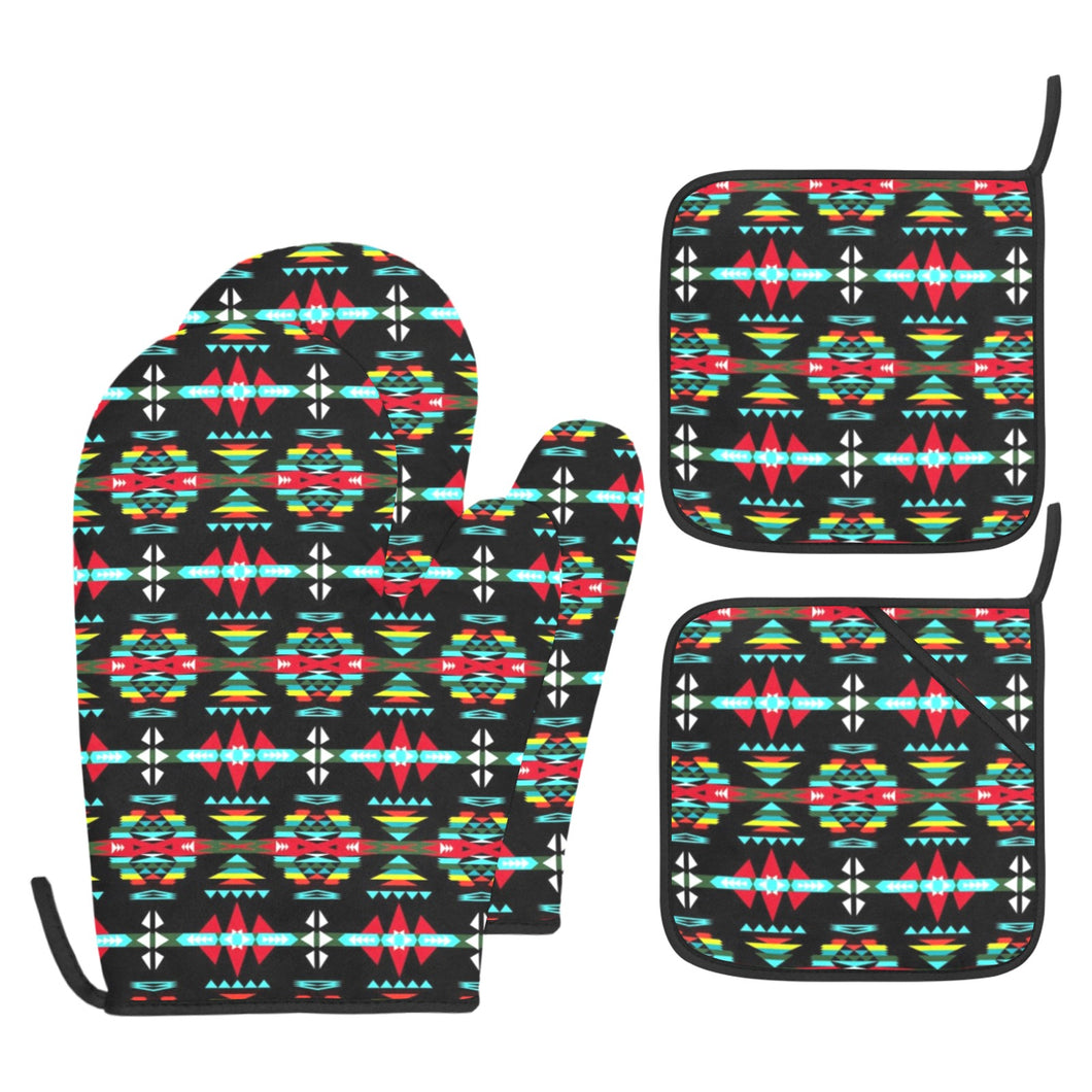 River Trail Sunset Oven Mitt & Pot Holder