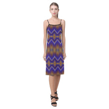 Load image into Gallery viewer, Fire Feather Blue Alcestis Slip Dress
