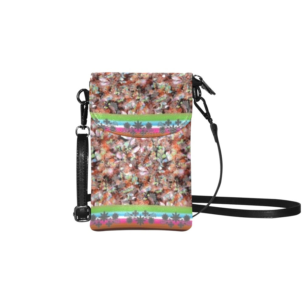 Culture in Nature Orange Small Cell Phone Purse