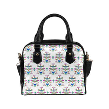 Load image into Gallery viewer, Dakota Damask White Shoulder Handbag
