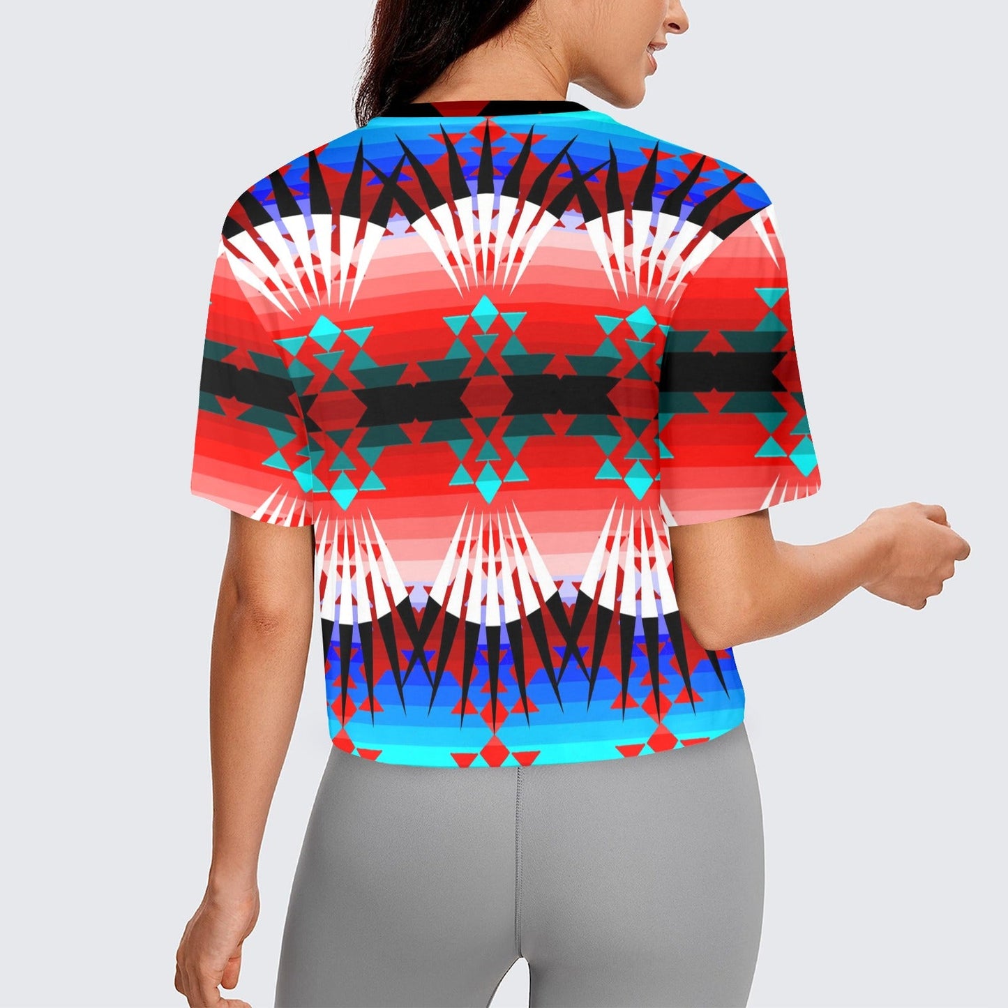 Northwest Ribbonwork Bustles Crop Top