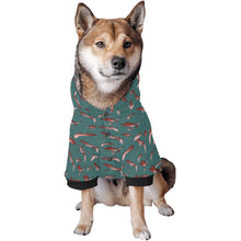 Load image into Gallery viewer, Red Swift Turquoise Pet Dog Hoodie
