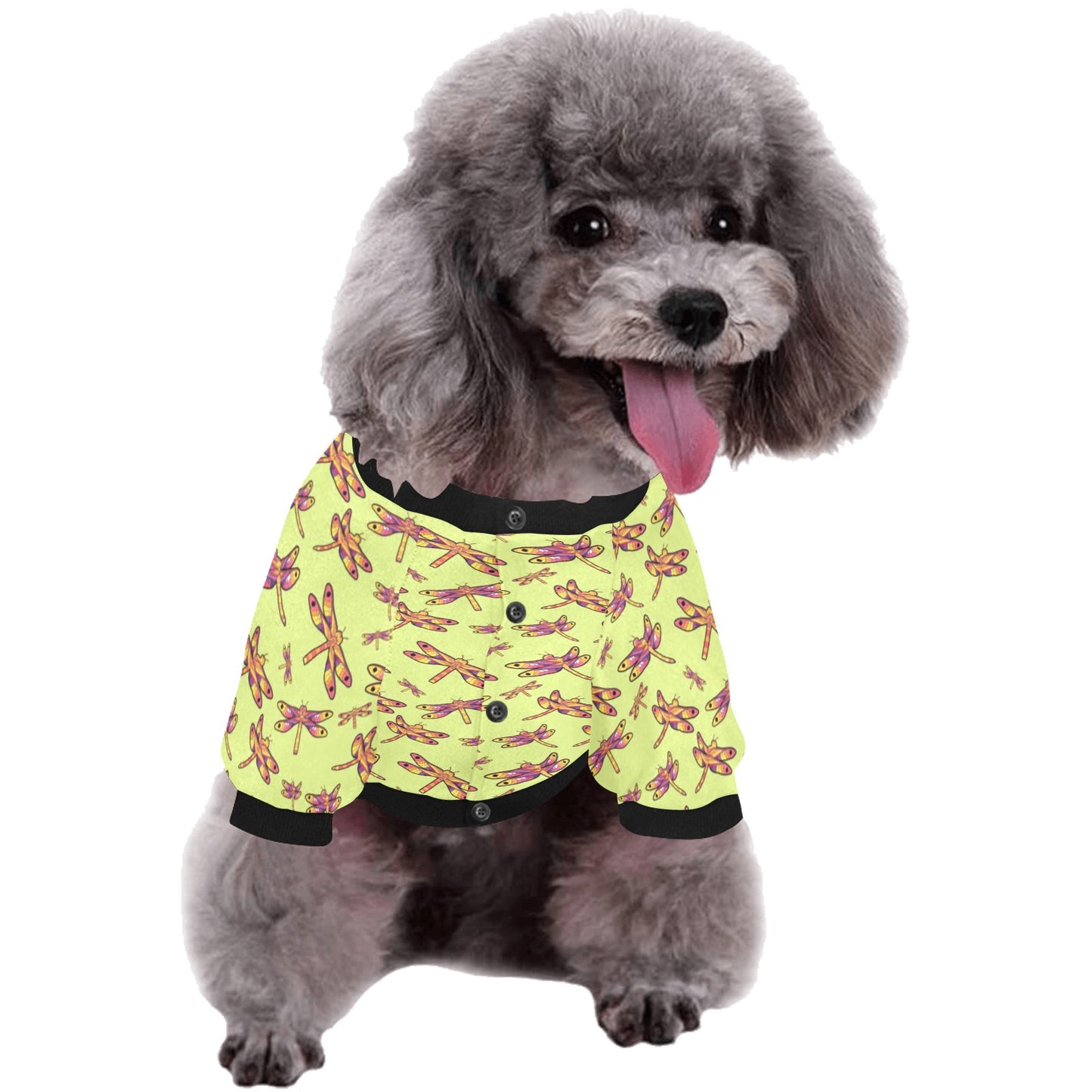 Gathering Lime Pet Dog Round Neck Shirt