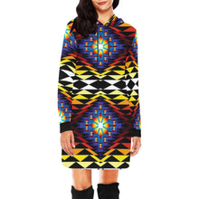 Load image into Gallery viewer, Sunset Blanket Hoodie Dress
