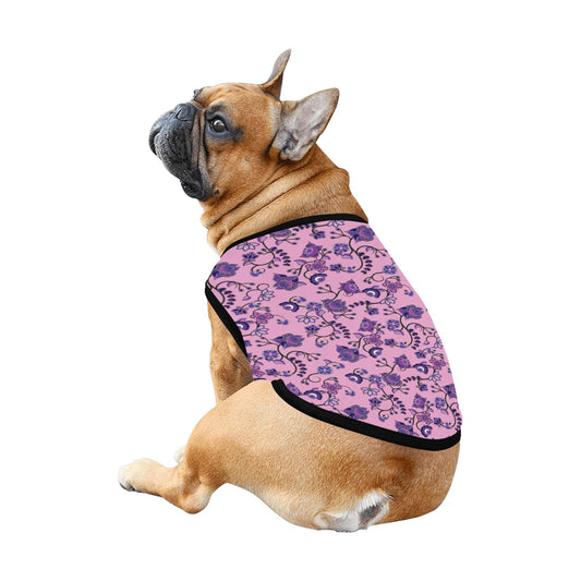 Purple Floral Amour Pet Tank Top