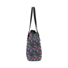 Load image into Gallery viewer, Hawk Feathers Heat Map Leather Tote Bag
