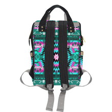 Load image into Gallery viewer, Deep Lake and Sunset Star Multi-Function Diaper Backpack (Model 1688) Diaper Backpack (1688) e-joyer 
