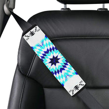 Load image into Gallery viewer, Deep Lake Whit Star Car Seat Belt Cover 7&#39;&#39;x12.6&#39;&#39; Car Seat Belt Cover 7&#39;&#39;x12.6&#39;&#39; e-joyer 
