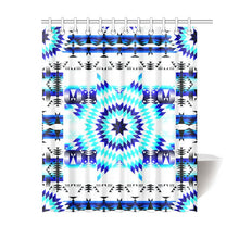 Load image into Gallery viewer, Deep Lake Whit Star Shower Curtain 60&quot;x72&quot; Shower Curtain 60&quot;x72&quot; e-joyer 
