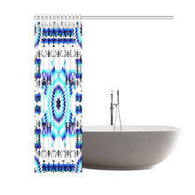 Load image into Gallery viewer, Deep Lake Whit Star Shower Curtain 60&quot;x72&quot; Shower Curtain 60&quot;x72&quot; e-joyer 
