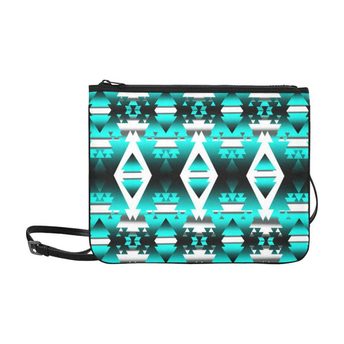 Deep Lake Winter Camp Slim Clutch Bag (Model 1668) Slim Clutch Bags (1668) e-joyer 