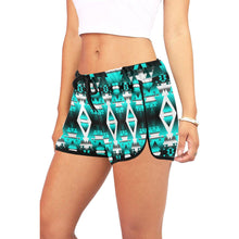 Load image into Gallery viewer, Deep Lake Winter Camp Women&#39;s All Over Print Relaxed Shorts (Model L19) Women&#39;s All Over Print Relaxed Shorts (L19) e-joyer 
