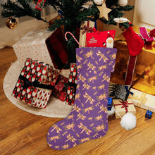 Load image into Gallery viewer, Gathering Yellow Purple Christmas Stocking
